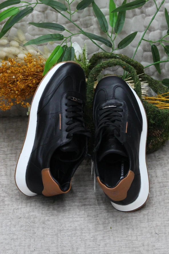 Hammer Jack 24020 Siyah Orijinal Ürün Esnek Hafif Hakiki Deri Erkek Ayakkabı - Resim 6