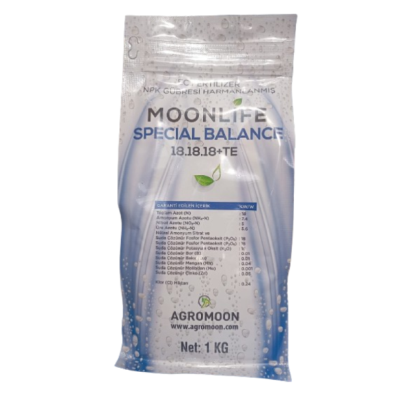 Moonlife Special Balance.Dengeli Büyüme.Güçlü Sağlıklı Yeşil Aksam 18.18.18 Te 1kg