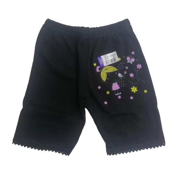 Sedef Yıldızı Kız Çocuk Diz Üstü Paçalı Don Külot 1077 - 3