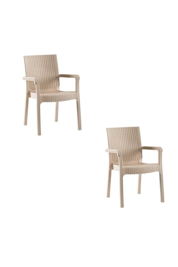 Holiday Markiz 2'li Rattan Koltuk Cappuchino | 2'li Set