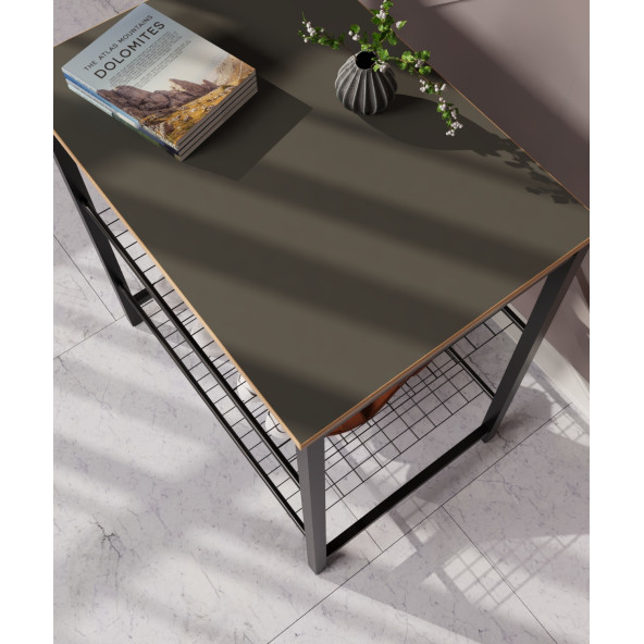 Eportatif Dar Metal Ayakkabılık Vestiyer 3 Katlı Ayakkabılık Füme 1364 - 3