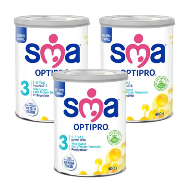 SMA Optipro 3 Probiyotik Devam Sütü 400 gr 3 Adet