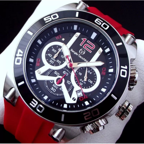 Sergio Tacchini ST.5.10004.3 Chronograph Erkek Kol Saati - Resim 11