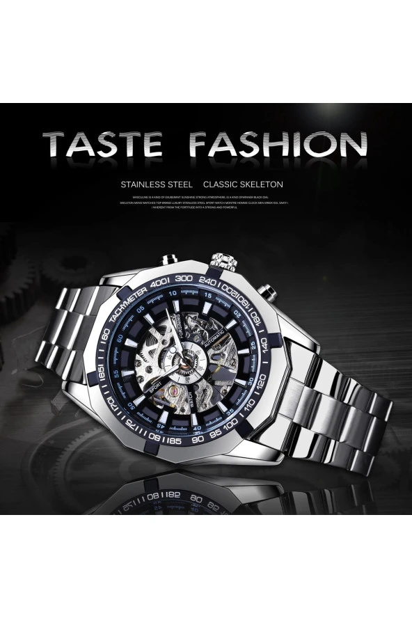 Orjinal Otomatik Mekanizma Iç Fonksiyonları Aktif Erkek Kol Saati.11214 - Resim 2