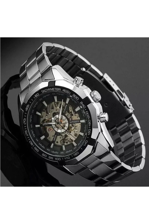 Orjinal Otomatik Mekanizma Iç Fonksiyonları Aktif Erkek Kol Saati.11214 - Resim 6