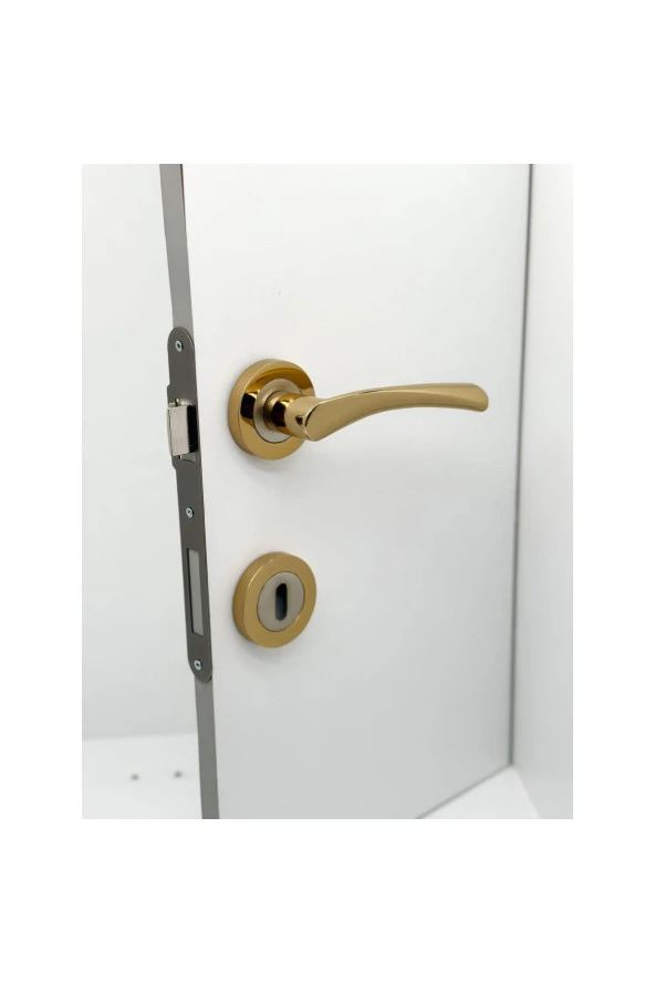 Bravo Saten Albirifin Rozetli Oda Kapı Kolu 1 Takım - Resim 4