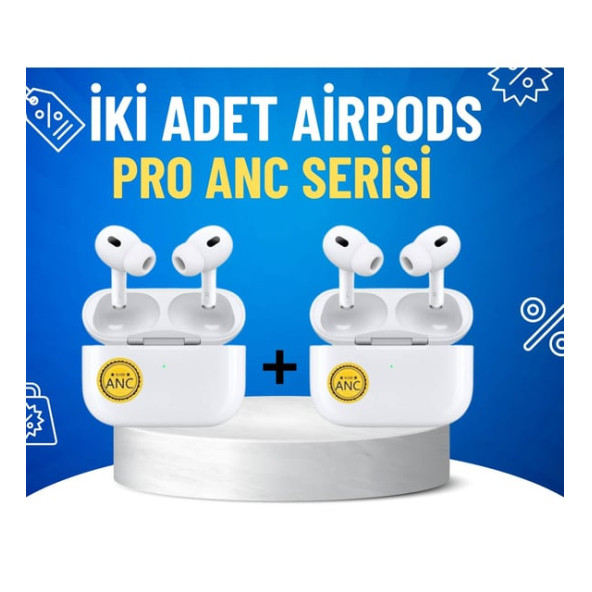 İKİ ADET AİRPODS PRO ANC PREMİUM SERİSİ BLUETOOTH KULAKLIK