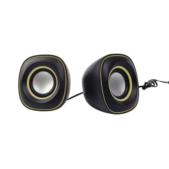 Jwin S-610 2'li USB Hoparlör - Sarı - 3