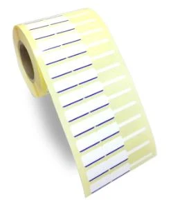 72 x 10 mm Mavi Çizgili Kuyumcu Etiketi