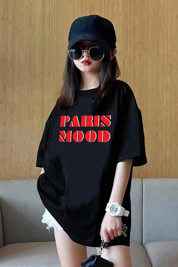 Çocuk Paris Mood Baskılı Pamuklu Tshirt