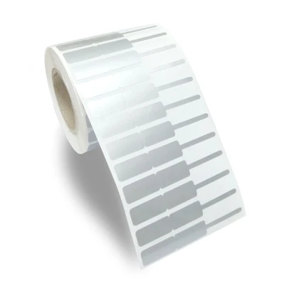72 x 10 mm Gümüş Rengi Kuyumcu Etiketi