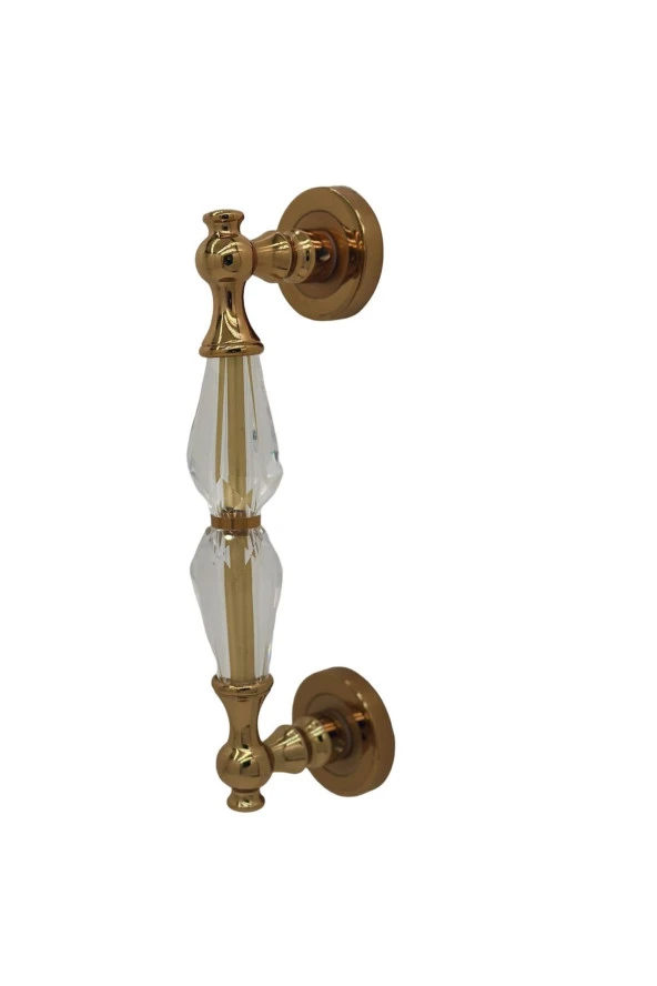 Topkapı Kristal Cam Albirifin Çekme Kapı Kolu Sürgülü Kapı Çekme Kolu 1 Takım - Resim 5