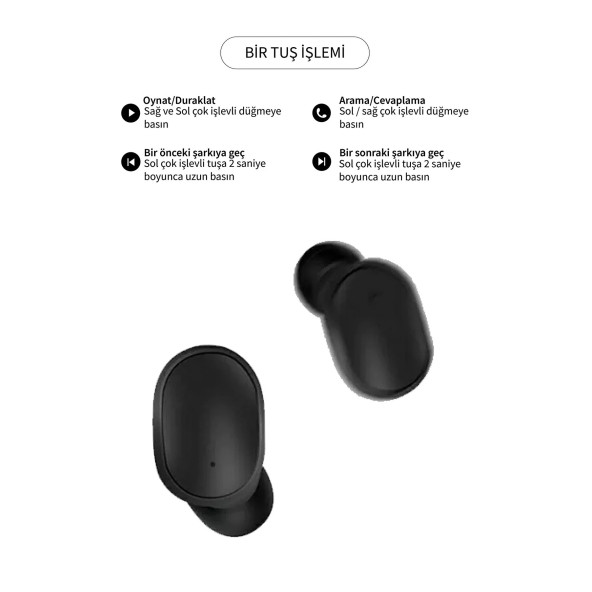 Deilmi Dots E6s Bluetooth Kulaklık Universal Hd Ses Ios Android Xiaomi Uyumlu Çift Mikrofon Extra Bass Ae6s - 3