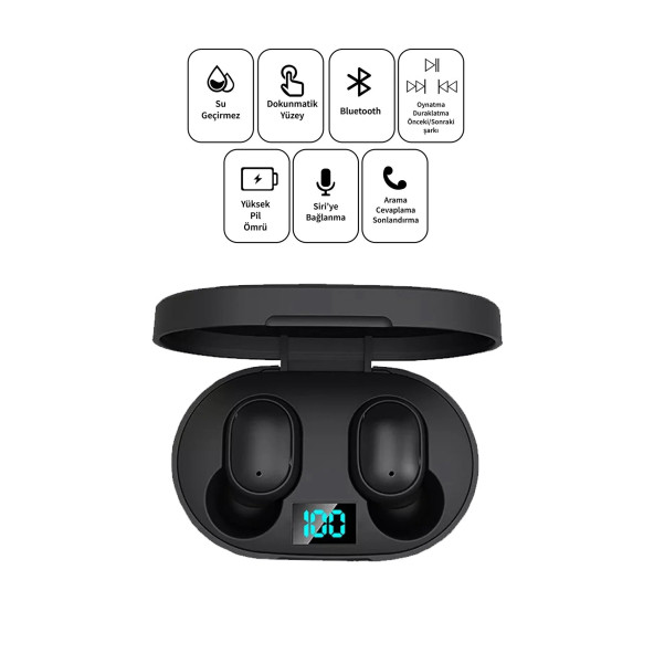 Deilmi Dots E6s Bluetooth Kulaklık Universal Hd Ses Ios Android Xiaomi Uyumlu Çift Mikrofon Extra Bass Ae6s - 4