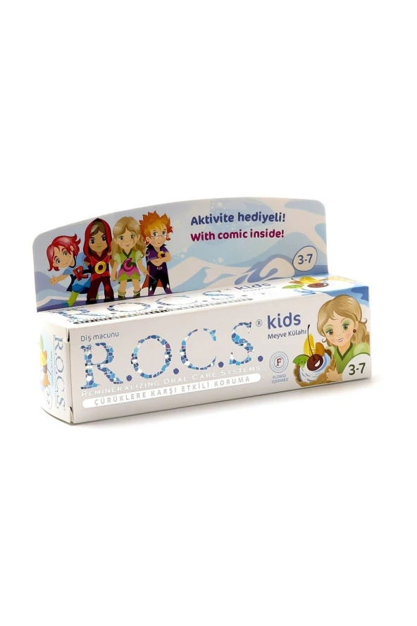 Rocs Kids Meyve Külahı 3-7 Yaş Diş Macunu 45 gr