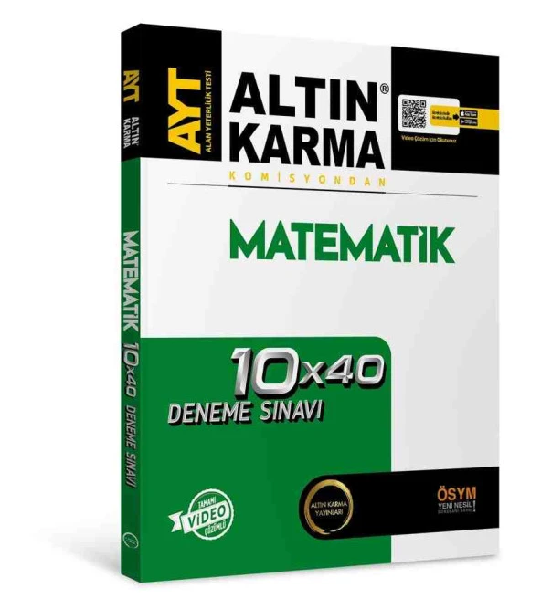 Altın Karma 2024 Ayt Matematik 10X40 Branş Deneme