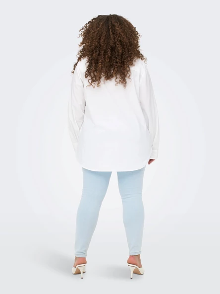 Carmakoma Oversize Uzun Kol Minimalist Kadın Gömlek - Günlük & Ofis - 6