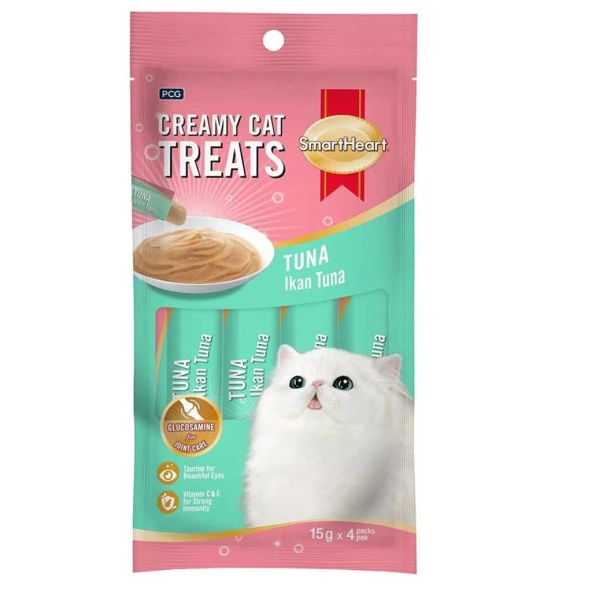 SmartHeart Ton Balıklı Krema Kedi Ödül 60 Gr 4x15 Gr - 1