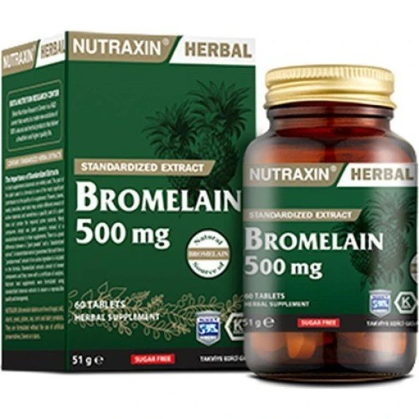 Nutraxin Bromelain 500mg 60 Tablet