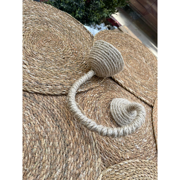 MDZN Bohem Avize, Rustik Avize, Jüt Avize, Doğal Avize, Hasır Örgü Avize, Salaş Avize, Tavan Aydınlatması - 6