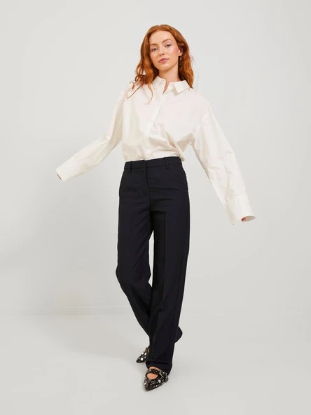Jack&Jones JJXX Minimalist Yüksek Bel Düz Kadın Pantolon - Günlük & Ofis ürün görseli 1