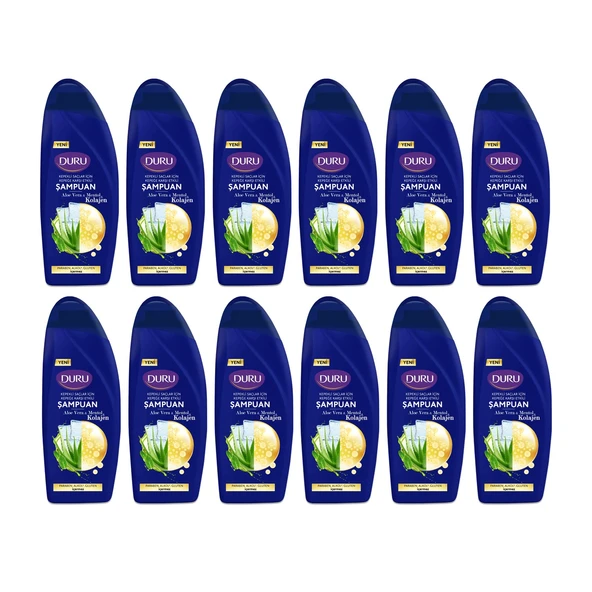 Duru Aloe Vera&mentol&kolajen Kepeğe Karşı Etkili Şampuan 12 x 500 Ml - 2