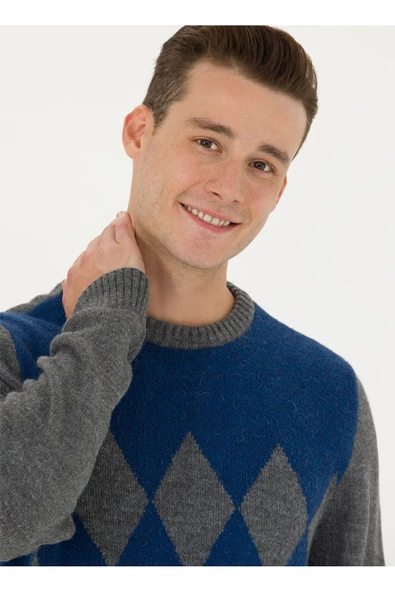 U.S. Polo Assn. Erkek Minimalist Yuvarlak Yaka Kazak - Günlük Stil - 2