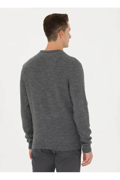 U.S. Polo Assn. Erkek Minimalist Yuvarlak Yaka Kazak - Günlük Stil - 5