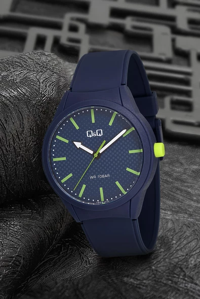 Q&Q Silikon Unisex Kol Saati PVR28S  Koyu Lacivert
