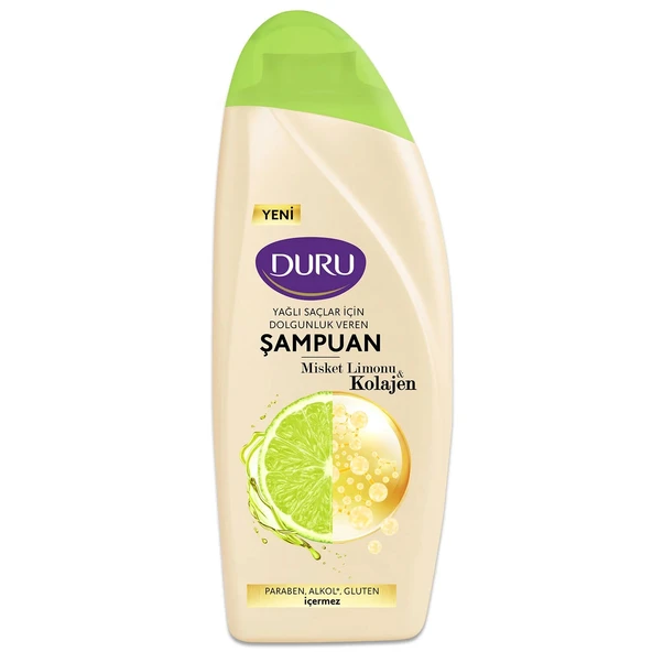 Duru Misket Limonu&Kolajen Yağlı Saçlar için Şampuan 6x500 ml - 3