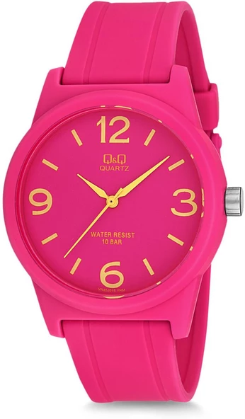 Q&Q Silikon Unisex Kol Saati PVR35  Pembe ürün görseli