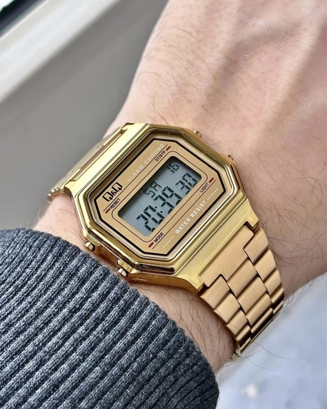Ferrucci Retro Dijital Erkek Kol Saatİ  Altın