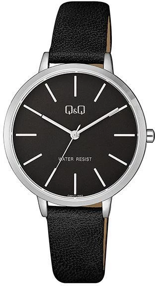 Q&Q Deri Kadın Kol Saati PQB57D  Siyah ürün görseli 1