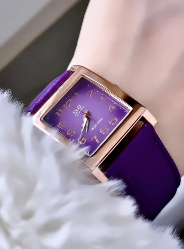 Q&Q Vintage Kadın Deri Kordon Kol Saati