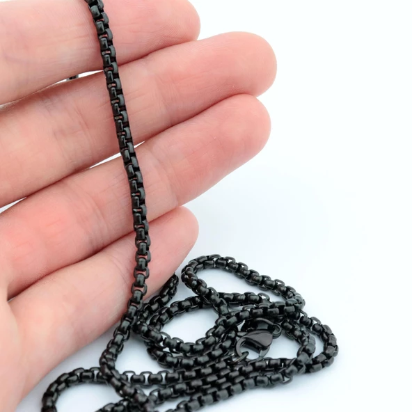 Pigado 316L Paslanmaz Çelik Zincir Erkek Kolye - 4