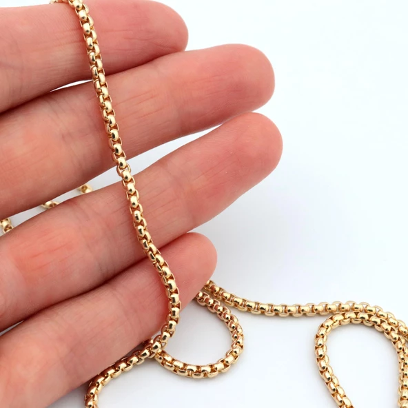 Pigado 316L Paslanmaz Çelik Zincir Erkek Kolye - 9