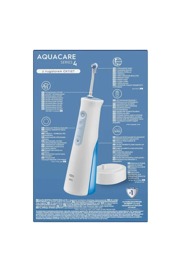 Oral-B Aquacare 4 Oxyjet Yedek Başlıklı Şarjlı Ağız Duşu - 8