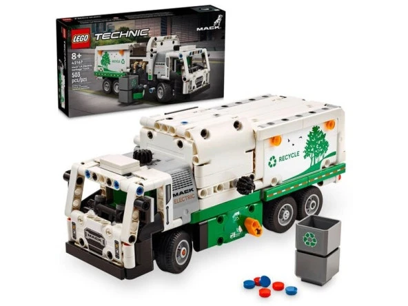 Lego Technic Mack LR Electric Çöp Kamyonu 42167 Lisanslı Ürün ürün görseli