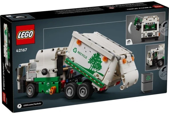 Lego Technic Mack LR Electric Çöp Kamyonu 42167 Lisanslı Ürün - Resim 2