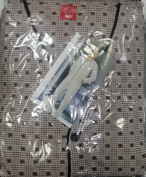 Aysu 2050 Önden Bütün Düğmeli Erkek Penye Uzun Kol Pijama Takımı - 2