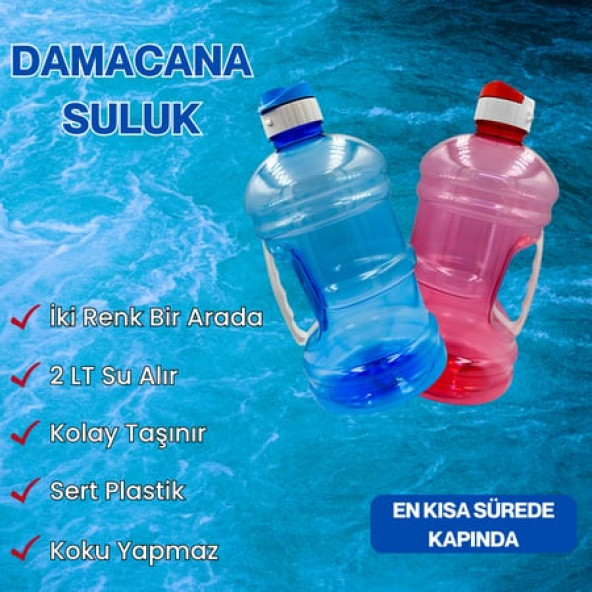 Su Damacana 2xAdet- Kırmızı & Mavi