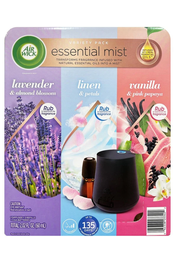 Air Wick Essential Mist Otomatik Hava Tazeleyici Kit Karışık Paket