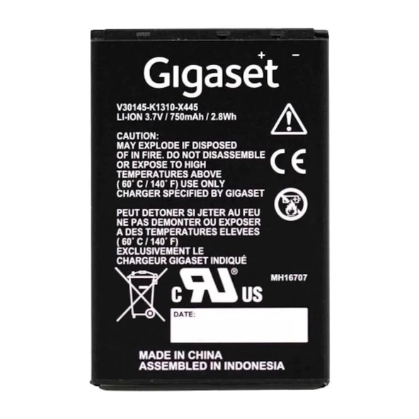Gigaset SL800 Batarya V30145-K1310-X445 ürün görseli