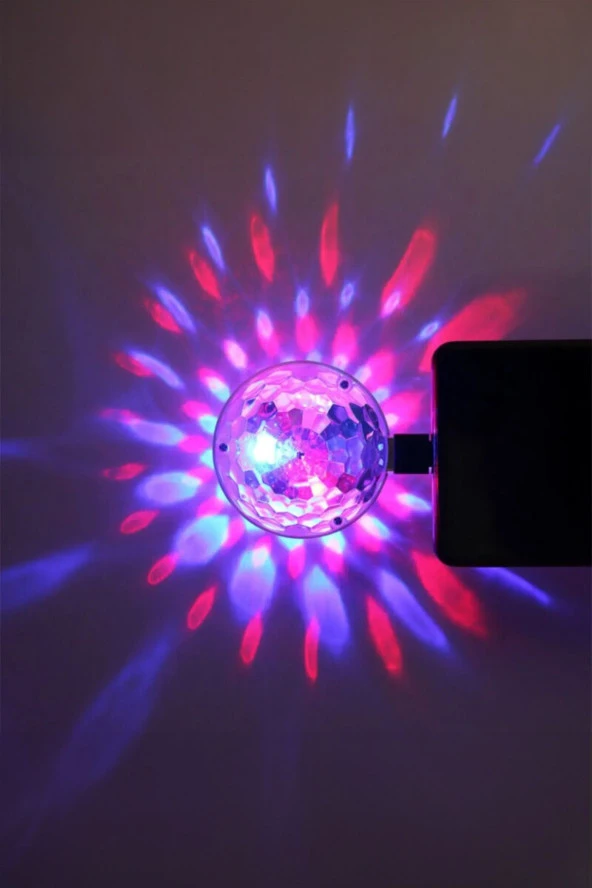 Sese Duyarlı Usb Rgb Ledli Disco Topu Disko Topu 5w - 7