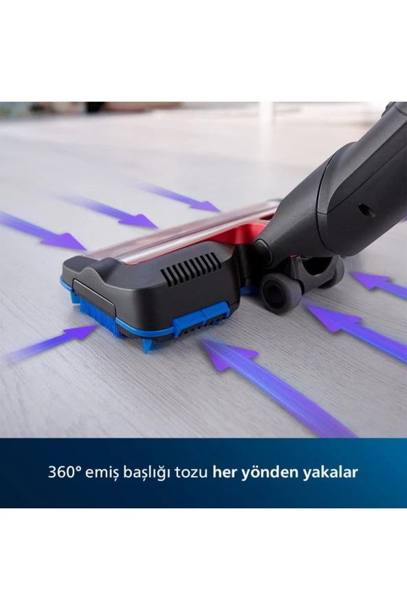 Philips SpeedPro Max Şarjlı Dikey Süpürge XC7043/1 Elektrikli 25.2V