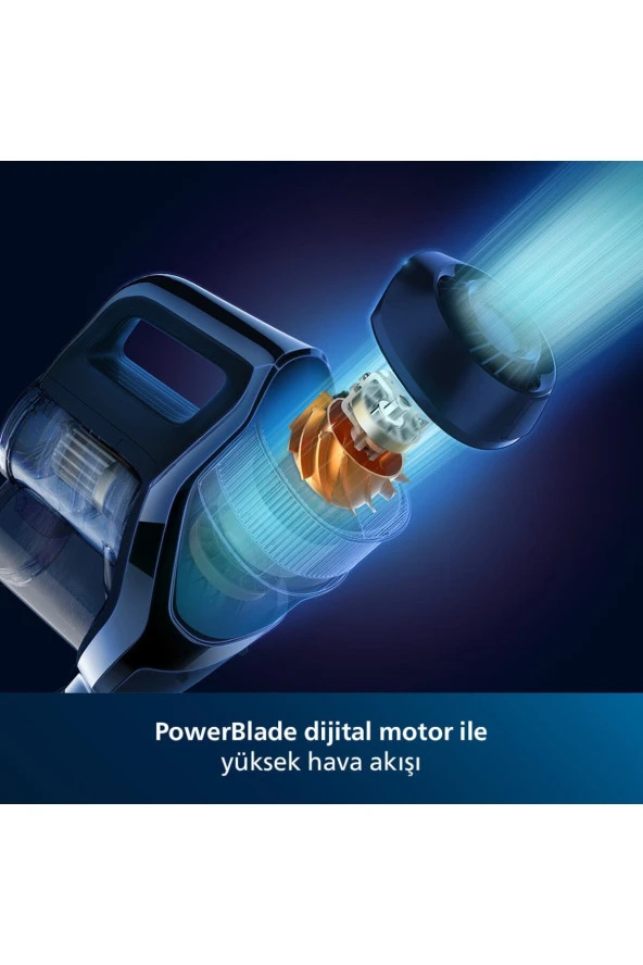 Philips SpeedPro Max Şarjlı Dikey Süpürge XC7043/1 Elektrikli 25.2V - Resim 7
