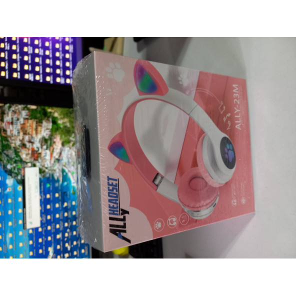 ASLANTİC ALLY -23M BLUETOOTH KEDİ KULAKLIK PEMBE