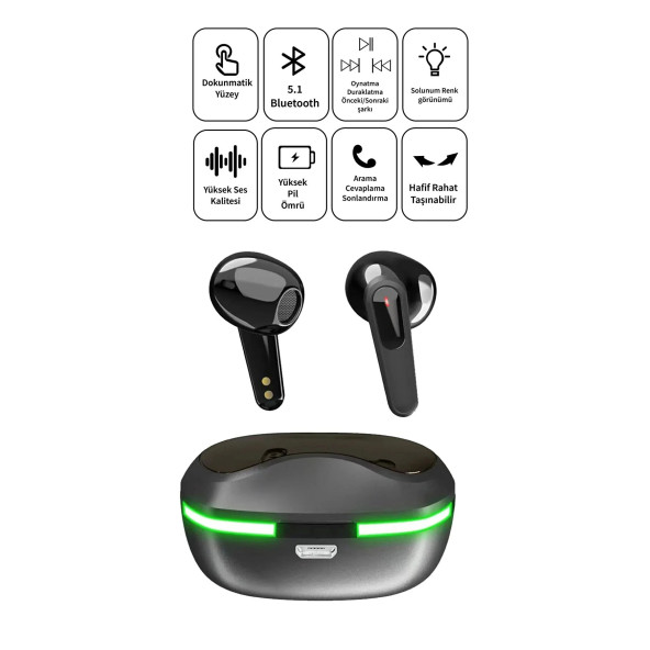Deilmi Db-06 Bluetooth Kulaklık Ios Android Xiaomi Uyumlu Hd Ses Özellikli Dokunmatik Gürültü Önleyicili - 4