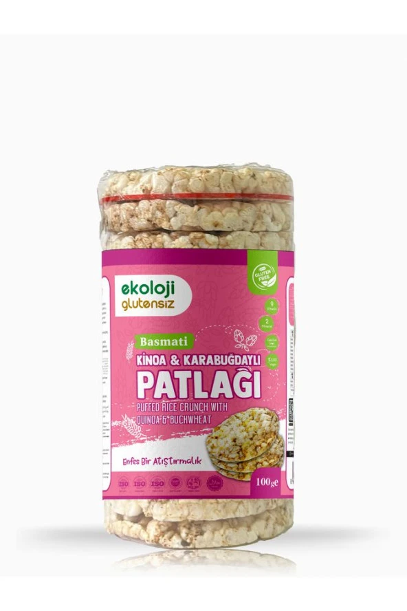 Glutensiz Karabuğdaylı Kinoalı Pirinç Patlağı