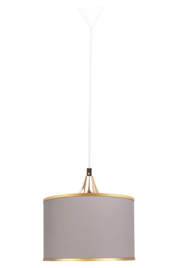 Minimal Lambent One 20x20cm Viscose Kumaş Tekli Sarkıt Avize